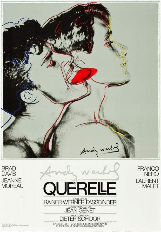 Andy Warhol's poster for the film 'Querelle'